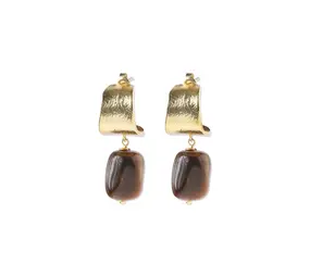 A Beautiful Story Honest Tiger Eye Earrings GP A Beautiful Story Honest Tiger Eye Earrings GP