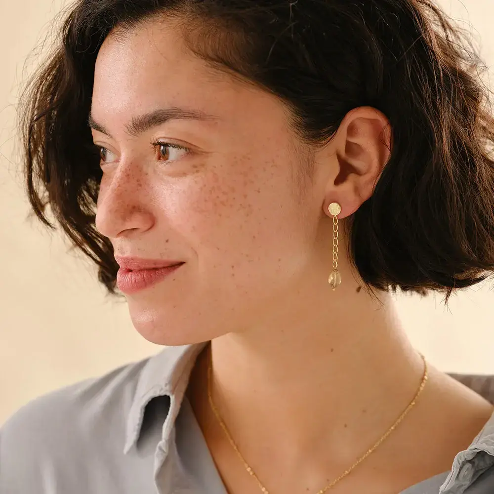 A Beautiful Story Meditation Citrine Earrings GP