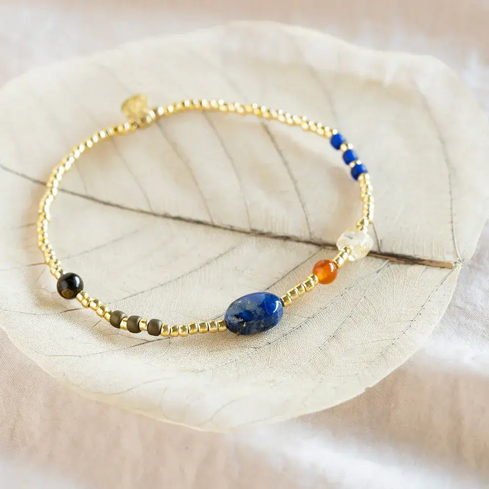 A Beautiful Story Amuse Lapis Lazuli Gemstone Mix Bracelet GC