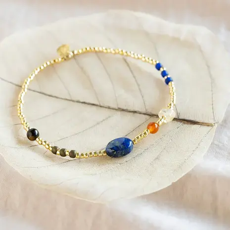 A Beautiful Story Amuse Lapis Lazuli Gemstone Mix Bracelet GC