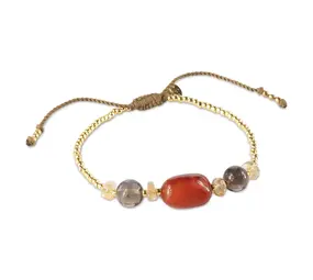 A Beautiful Story Excited Carnelian Smokey Quartz Citrine Bracelet GC A Beautiful Story Excited Carnelian Smokey Quartz Citrine Bracelet GC