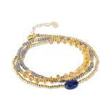 A Beautiful Story Identity Lapis Lazuli Citrine Bracelet GC A Beautiful Story Identity Lapis Lazuli Citrine Bracelet GC