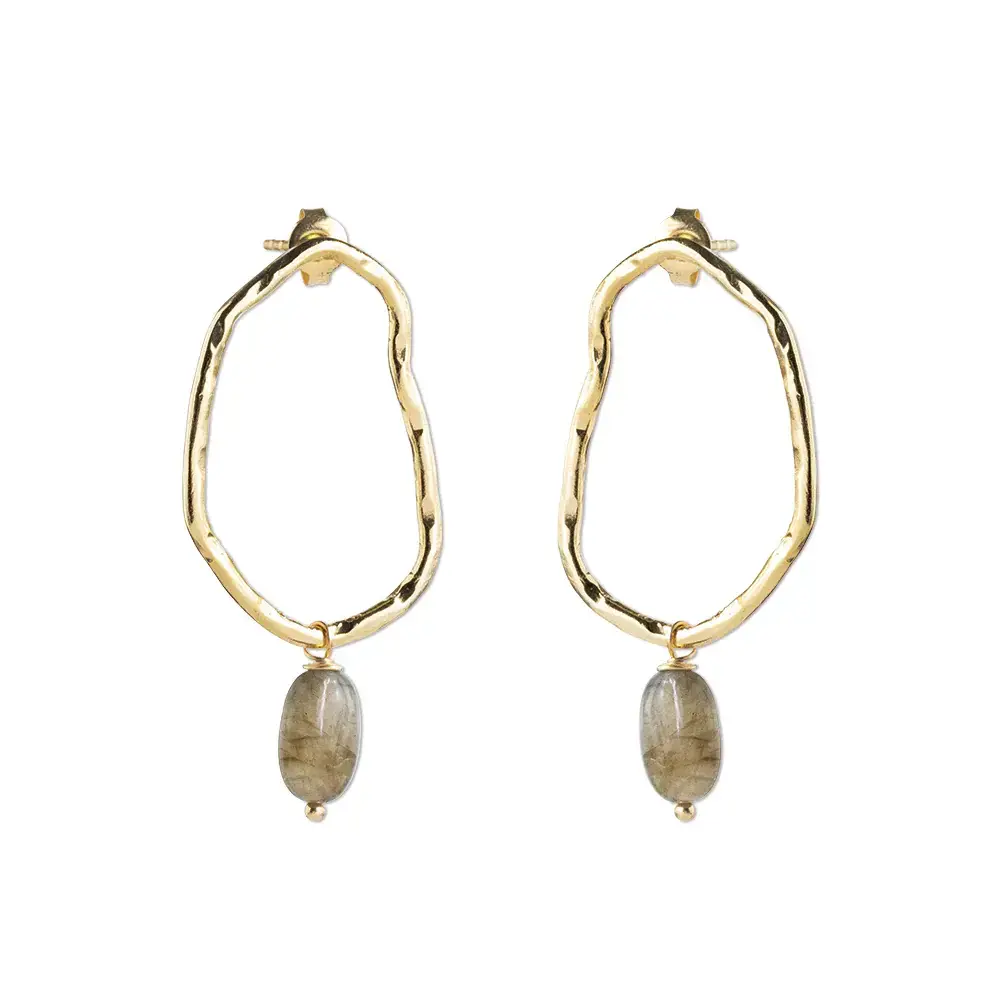 A Beautiful Story Bravery Labradorite Earrings GP