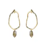 A Beautiful Story Bravery Labradorite Earrings GP A Beautiful Story Bravery Labradorite Earrings GP