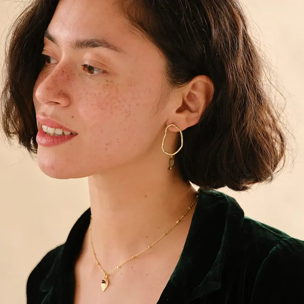 A Beautiful Story Bravery Labradorite Earrings GP