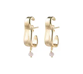 A Beautiful Story Creative Rose Quartz Earrings GP A Beautiful Story Creative Rose Quartz Earrings GP