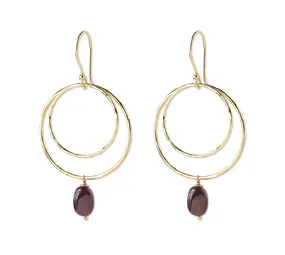 A Beautiful Story Enjoyable Garnet Earrings GP A Beautiful Story Enjoyable Garnet Earrings GP