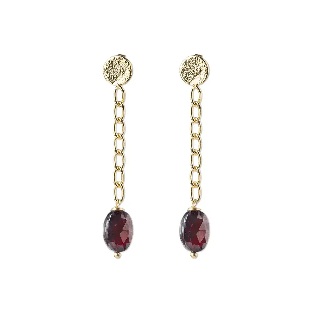A Beautiful Story Meditation Garnet Earrings GP