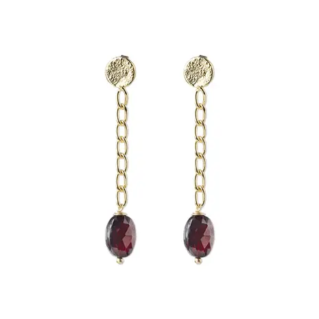 A Beautiful Story Meditation Garnet Earrings GP