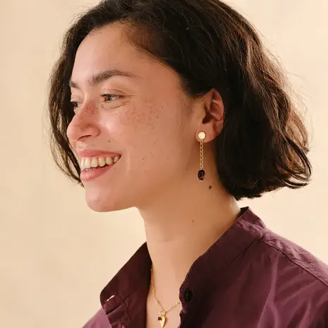 A Beautiful Story Meditation Garnet Earrings GP