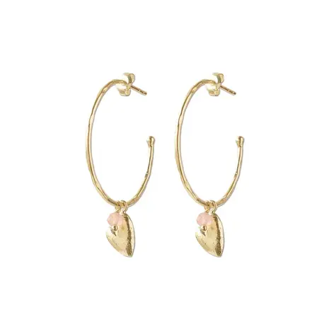 A Beautiful Story Solidarity Rose Quartz Earrings GP