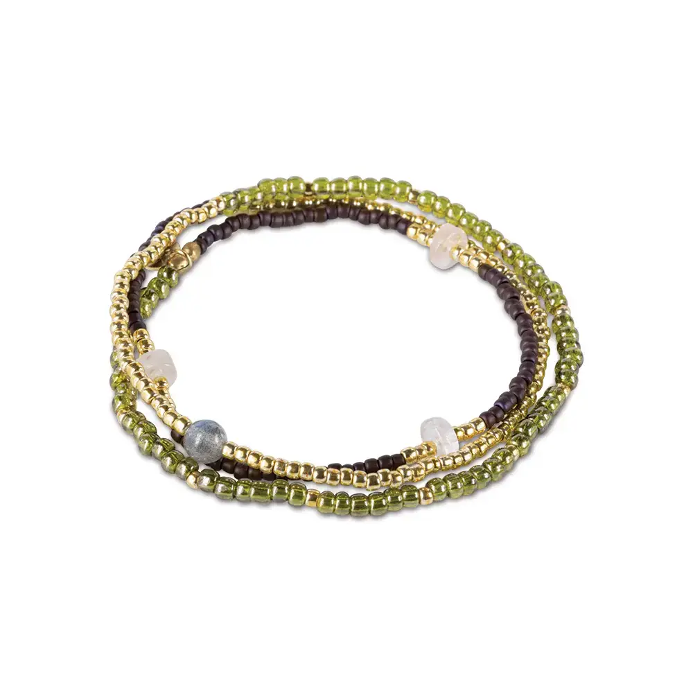 A Beautiful Story Balanced Rose Quartz Labradorite Bracelet GC