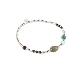 A Beautiful Story Amuse Labradorite Gemstone Mix Bracelet SC A Beautiful Story Amuse Labradorite Gemstone Mix Bracelet SC