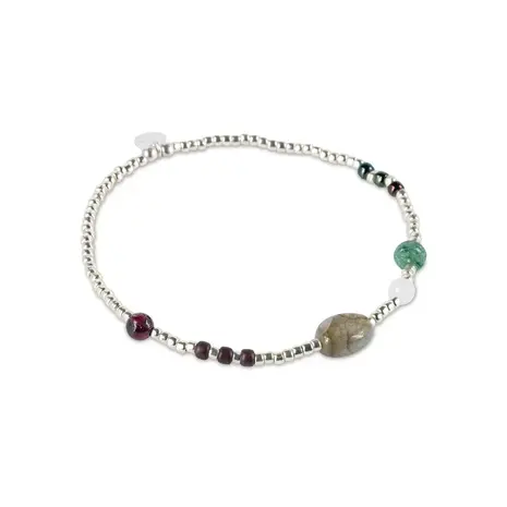 A Beautiful Story Amuse Labradorite Gemstone Mix Bracelet SC