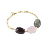 A Beautiful Story Desirable Garnet Rose Quartz Labradorite Bracelet GC A Beautiful Story Desirable Garnet Rose Quartz Labradorite Bracelet GC