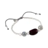 A Beautiful Story Excited Garnet Labradorite Rose Quartz Bracelet SC A Beautiful Story Excited Garnet Labradorite Rose Quartz Bracelet SC