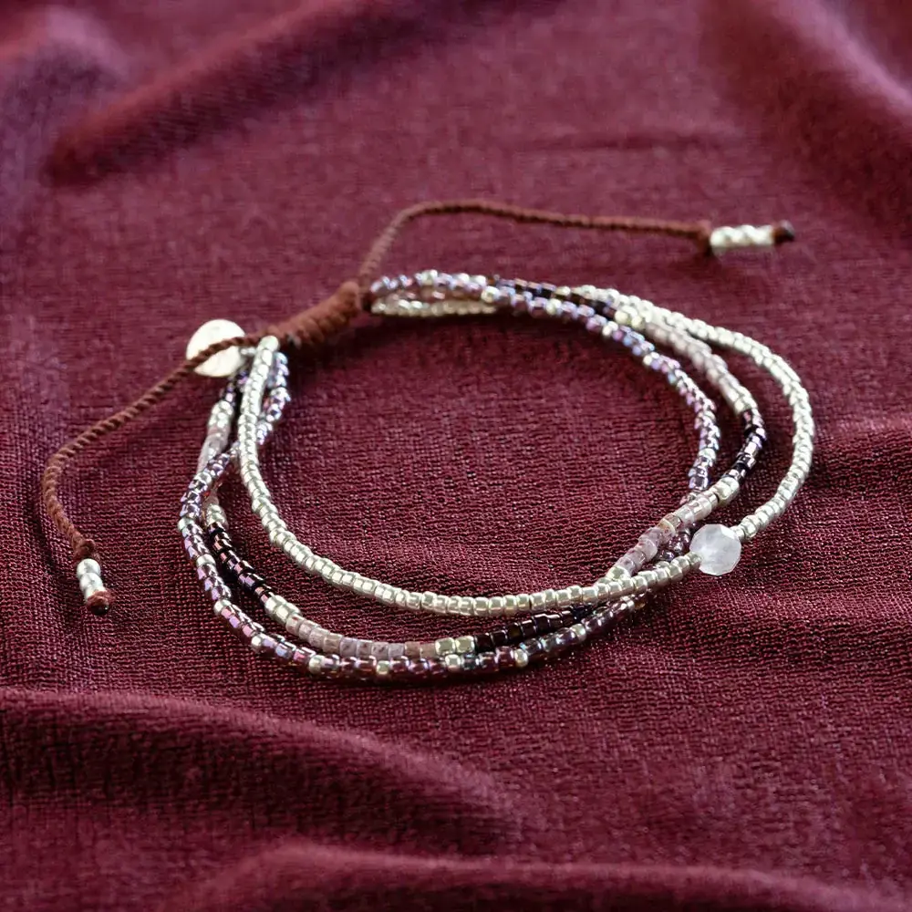 A Beautiful Story Reflection Rose Quartz Bracelet SC