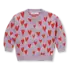 Sweater intarsia hearts - Lavender