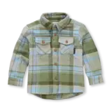 Daily7 Boys check shirt - Shady Green