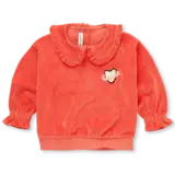 Sproet & Sprout Sweatshirt velvet ruffle collar - Grenadine