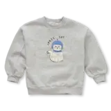 Sproet & Sprout Sweatshirt space cat - Grey Melee