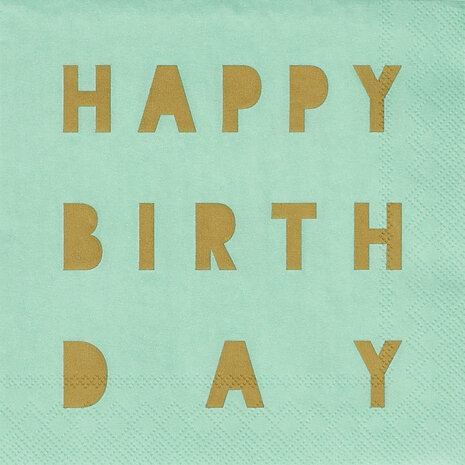 Räder Servetten Happy Birthday 25x25cm