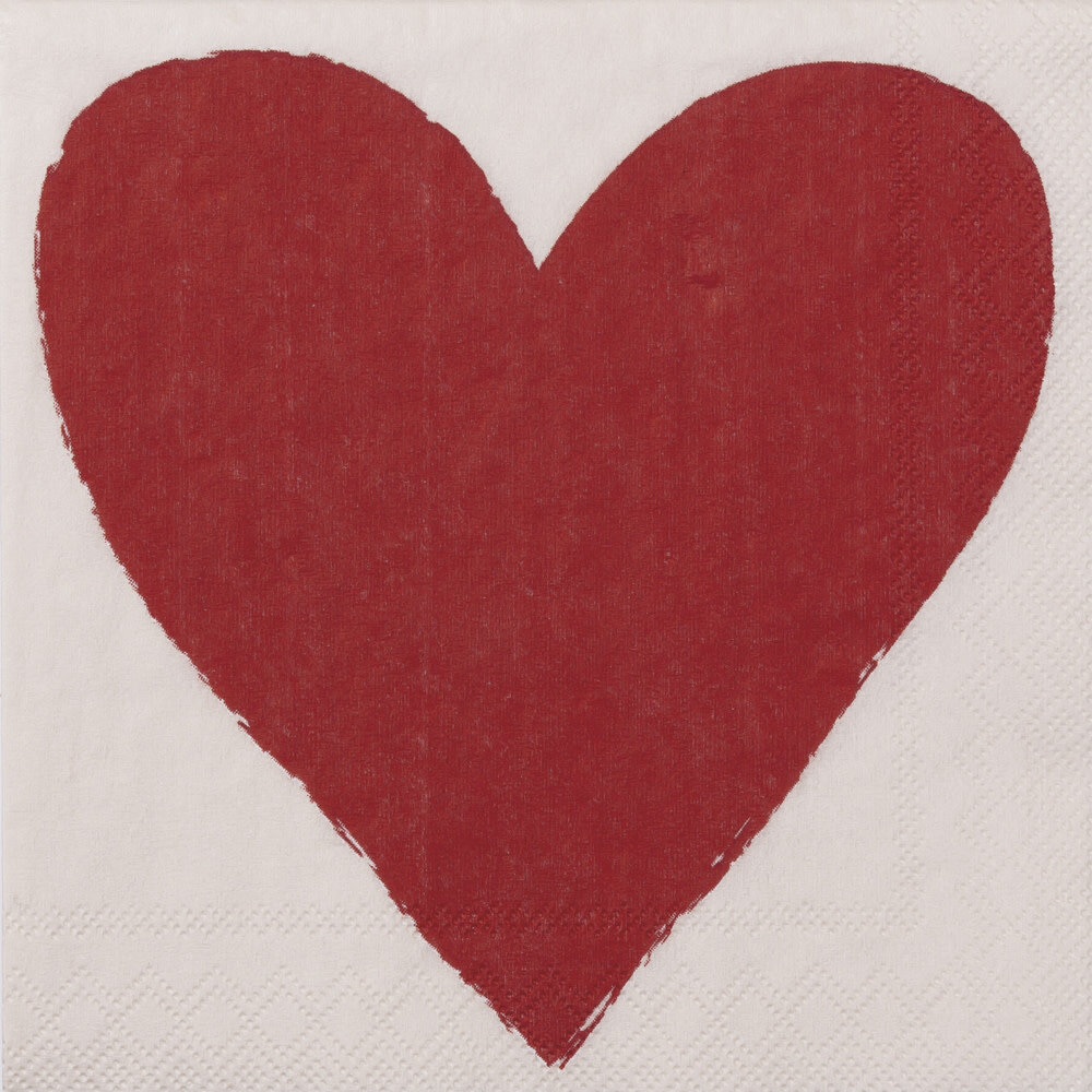 Räder Servetten Heart 25x25cm