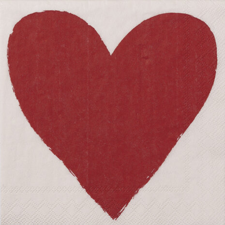 Räder Servetten Heart 25x25cm