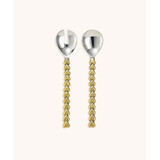 Doing Goods Holly Heart Salad Server Set in Giftbox