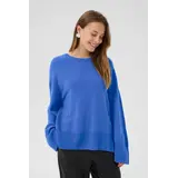 Culture Callie Arrow Oversized Pullover - Victoria Blue Melange