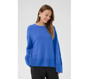 Culture Callie Arrow Oversized Pullover - Victoria Blue Melange