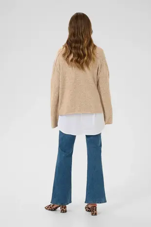 Culture Calay Pullover - Tannin Melange Culture Calay Pullover - Tannin Melange