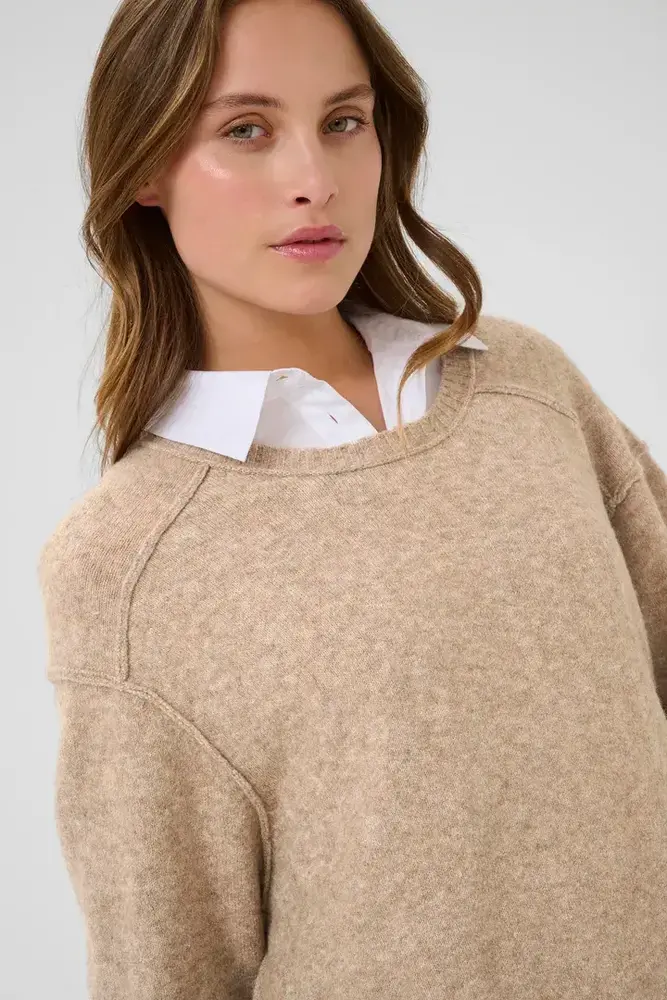 Culture Calay Pullover - Tannin Melange Culture Calay Pullover - Tannin Melange