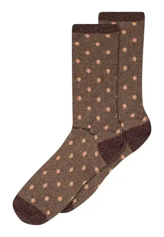 MP Denmark Donna glitter socks - Hot Chocolate
