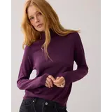 Summum Woman Turtle neck sweater soft viscose polyamide lurex knit - Wineberry Summum Woman Turtle neck sweater soft viscose polyamide lurex knit - Wineberry