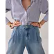 Summum Woman Wide leg jeans vintage cotton twill - Denim Summum Woman Wide leg jeans vintage cotton twill - Denim