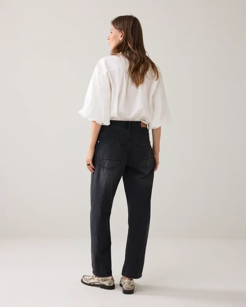 Summum Woman Cocoon fit black cotton jeans - Blackdenim Summum Woman Cocoon fit black cotton jeans - Blackdenim