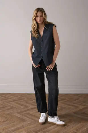 Summum Woman Cocoon fit black cotton jeans - Blackdenim Summum Woman Cocoon fit black cotton jeans - Blackdenim