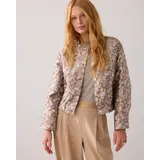 Summum Woman Jacket bomber Leaves jaquard - Alpaca Summum Woman Jacket bomber Leaves jaquard - Alpaca