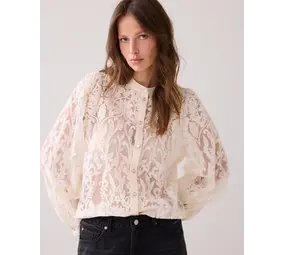 Summum Woman Blouse Flowerlace - Ivory Summum Woman Blouse Flowerlace - Ivory