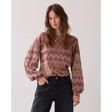 Summum Woman Top long sleeve Zig zag lurex - SheerViolet Summum Woman Top long sleeve Zig zag lurex - SheerViolet