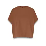Summum Woman Top boxy washed modal pique - Cacao Summum Woman Top boxy washed modal pique - Cacao