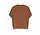 Top boxy washed modal pique - Cacao