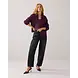 Summum Woman Puff sleeve cardigan cozy melange knit - Wineberry Summum Woman Puff sleeve cardigan cozy melange knit - Wineberry