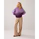 Summum Woman V-neck sweater dip dye knit - SheerViolet Summum Woman V-neck sweater dip dye knit - SheerViolet