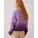 Summum Woman V-neck sweater dip dye knit - SheerViolet Summum Woman V-neck sweater dip dye knit - SheerViolet