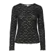 Y.A.S Cara LS Lace Top – Black