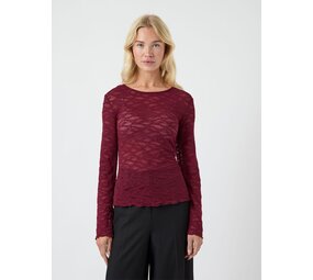 Y.A.S Cara LS LACE Top – Tibetan Red Y.A.S Cara LS LACE Top – Tibetan Red