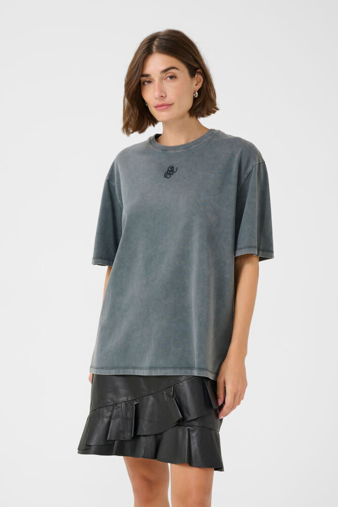 Culture Alfie Oversized Tee - Grey Wash