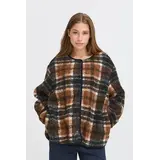 ICHI Kolira Jacket - Dark Navy Check ICHI Kolira Jacket - Dark Navy Check
